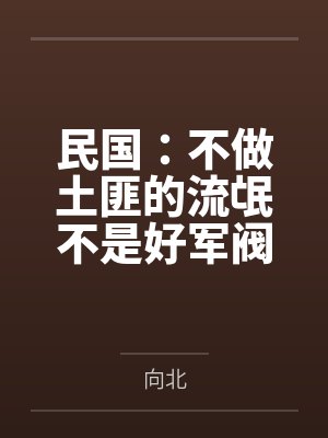 民国：不做土匪的流氓不是好军阀